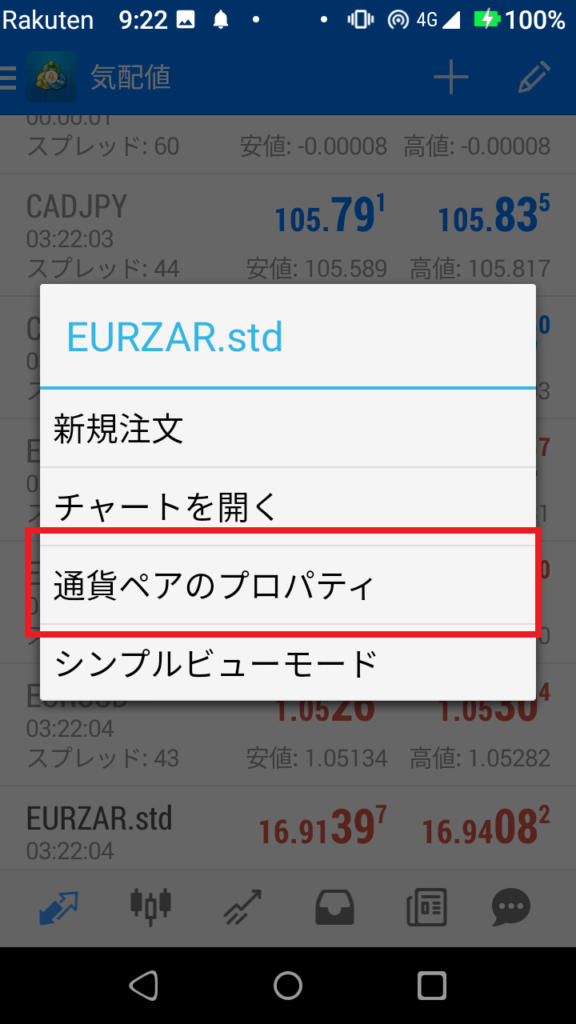 IS6FXのスワップポイントをスマホ対応MT4で確認する方法